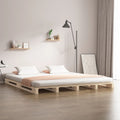 Palettenbett 120x190 cm Massivholz Kiefer