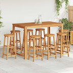 Barhocker 8 Stk. Massivholz Akazie