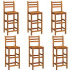 Barhocker 6 Stk. Massivholz Akazie