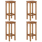 5-tlg. Gartenbar-Set Massivholz Akazie