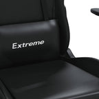 Gaming-Stuhl mit Massagefunktion Schwarz Kunstleder