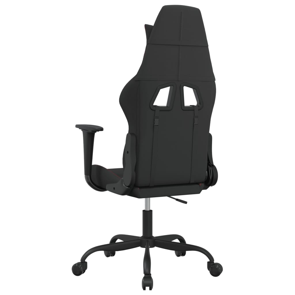 Gaming-Stuhl mit Massagefunktion Schwarz und Rot Stoff