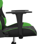 Gaming-Stuhl mit Massagefunktion Schwarz und Grün Kunstleder