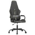 Gaming-Stuhl mit Massagefunktion Tarnfarben Schwarz Kunstleder