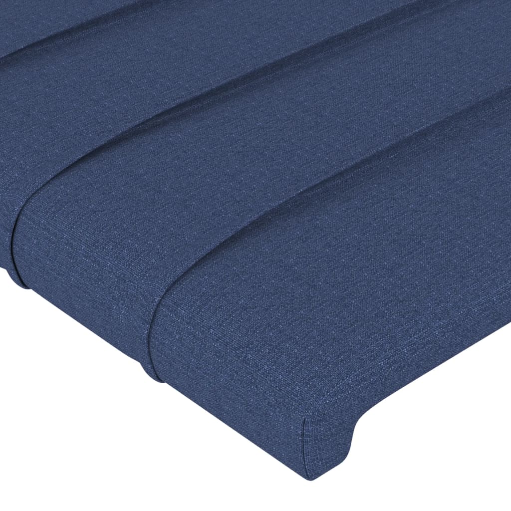 Kopfteil Blau 80x5x78/88 cm Stoff