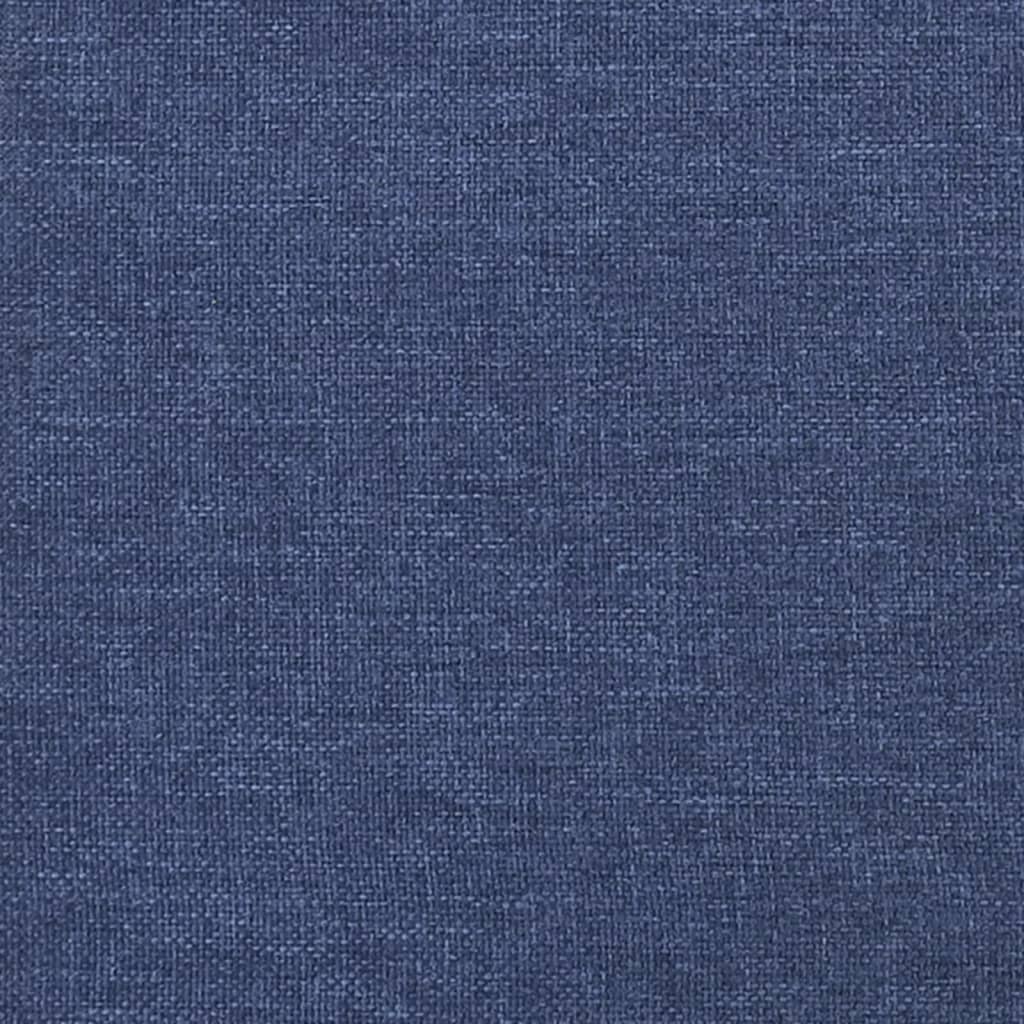 Kopfteile 2 Stk. Blau 90x5x78/88 cm Stoff