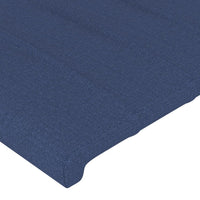 Kopfteil Blau 90x5x78/88 cm Stoff