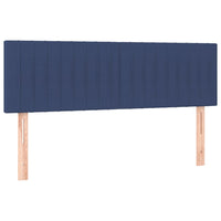 Kopfteile 2 Stk. Blau 72x5x78/88 cm Stoff