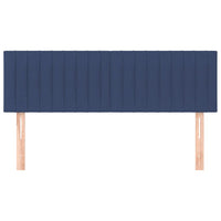 Kopfteile 2 Stk. Blau 72x5x78/88 cm Stoff