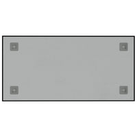 Magnettafel Wandmontage Schwarz 60x30 cm Hartglas