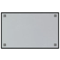 Magnettafel Wandmontage Schwarz 80x50 cm Hartglas