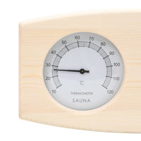 2-in-1 Sauna-Hygrothermograph und Sanduhr Set Massivholz Kiefer