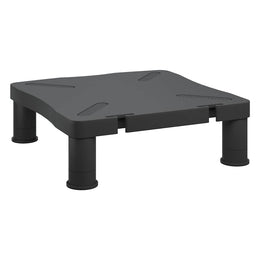 Monitorerhöhung 33,5 × 34 × 10,5 cm aus HIPS (schlagfestes Polystyrol) - Schwarz