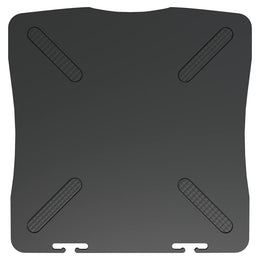 Monitorerhöhung 33,5 × 34 × 10,5 cm aus HIPS (schlagfestes Polystyrol) - Schwarz