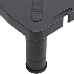 Monitorerhöhung 33,5 × 34 × 10,5 cm aus HIPS (schlagfestes Polystyrol) - Schwarz