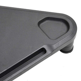 Eck-Monitorerhöhung 49 × 28 × 10,5 cm aus HIPS (schlagfestes Polystyrol) - Schwarz