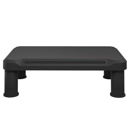Monitorerhöhung 38 × 24 × 10,5 cm aus HIPS (schlagfestes Polystyrol) - Schwarz
