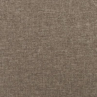 Bettgestell mit Kopfteil ohne Matratze Taupe 80x200 cm Stoff