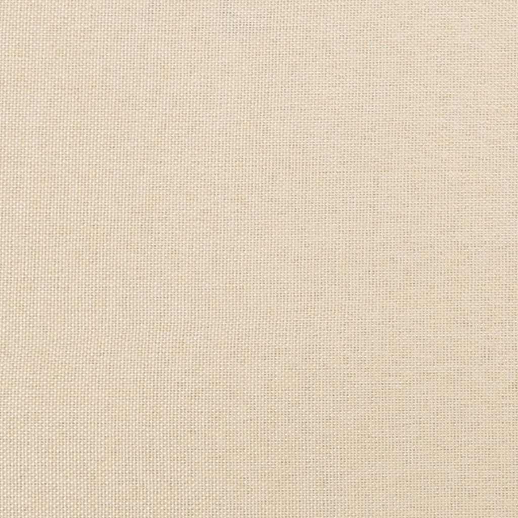 Bettgestell ohne Matratze Creme 140x200 cm Stoff