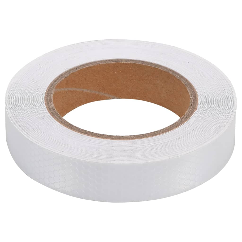 Reflektorband Weiß 2,5 cmx20 m PVC