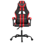 Gaming-Stuhl Drehbar Schwarz und Rot Kunstleder