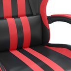 Gaming-Stuhl Drehbar Schwarz und Rot Kunstleder