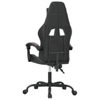 Gaming-Stuhl Drehbar Schwarz und Grau Kunstleder
