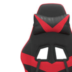 Gaming-Stuhl mit Fußstütze Drehbar Schwarz & Rot Kunstleder
