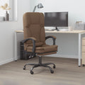 Bürostuhl mit Massagefunktion Braun Stoff