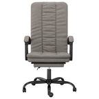 Bürostuhl mit Liegefunktion Taupe Stoff