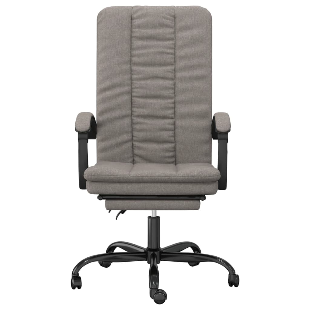 Bürostuhl mit Liegefunktion Taupe Stoff