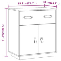 Sideboard 65,5x40x75 cm Massivholz Kiefer
