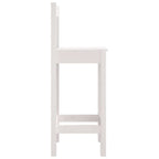 Barstühle 2 Stk. Weiß 40x41,5x112 cm Massivholz Kiefer