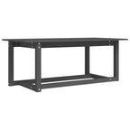 Couchtisch Grau 110x55x45 cm Massivholz Kiefer