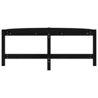 Couchtisch Schwarz 118x63x45 cm Massivholz Kiefer