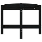 Couchtisch Schwarz 118x63x45 cm Massivholz Kiefer