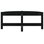 Couchtisch Schwarz 87x48x35 cm Massivholz Kiefer
