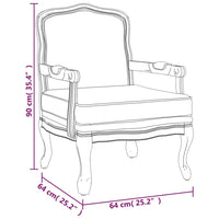 Sessel Dunkelgrau 64x64x90 cm Samt