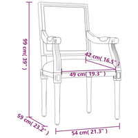 Sessel Dunkelgrau 54x59x99 cm Stoff