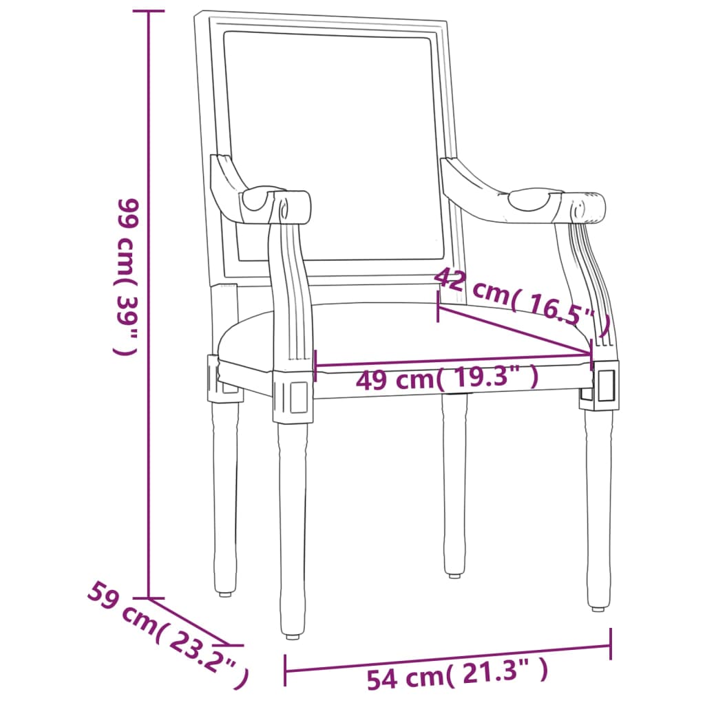 Sessel Hellgrau 54x59x99 cm Samt