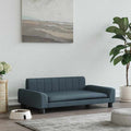 Hundebett Dunkelgrau 90x53x30 cm Stoff