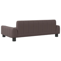 Hundebett Braun 90x53x30 cm Kunstleder