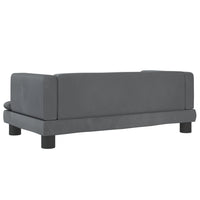 Hundebett Dunkelgrau 80x45x30 cm Samt