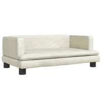 Hundebett Creme 80x45x30 cm Samt