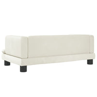 Hundebett Creme 80x45x30 cm Samt