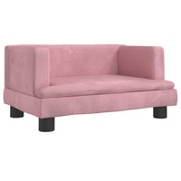 Hundebett Rosa 60x40x30 cm Samt