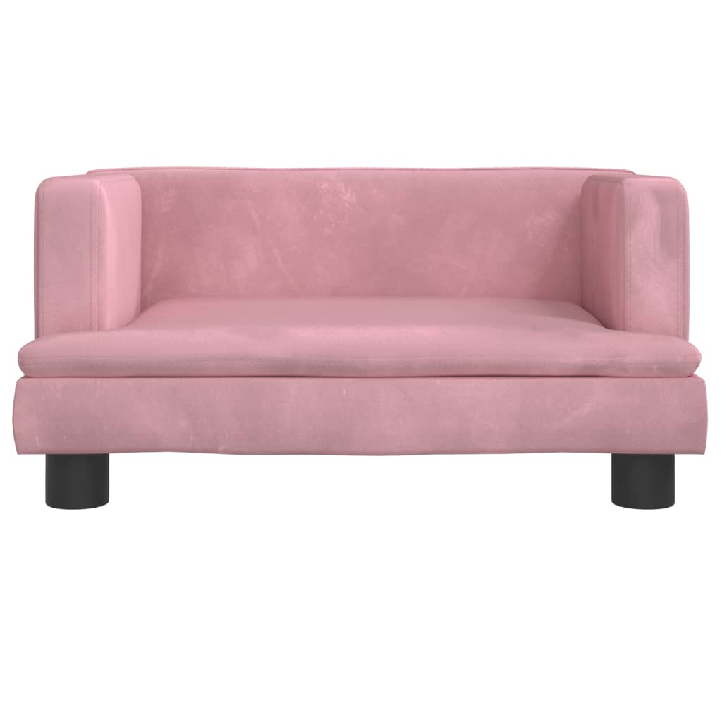 Hundebett Rosa 60x40x30 cm Samt