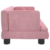 Hundebett Rosa 60x40x30 cm Samt