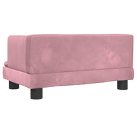 Hundebett Rosa 60x40x30 cm Samt