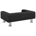 Hundebett Schwarz 70x45x26,5 cm Samt